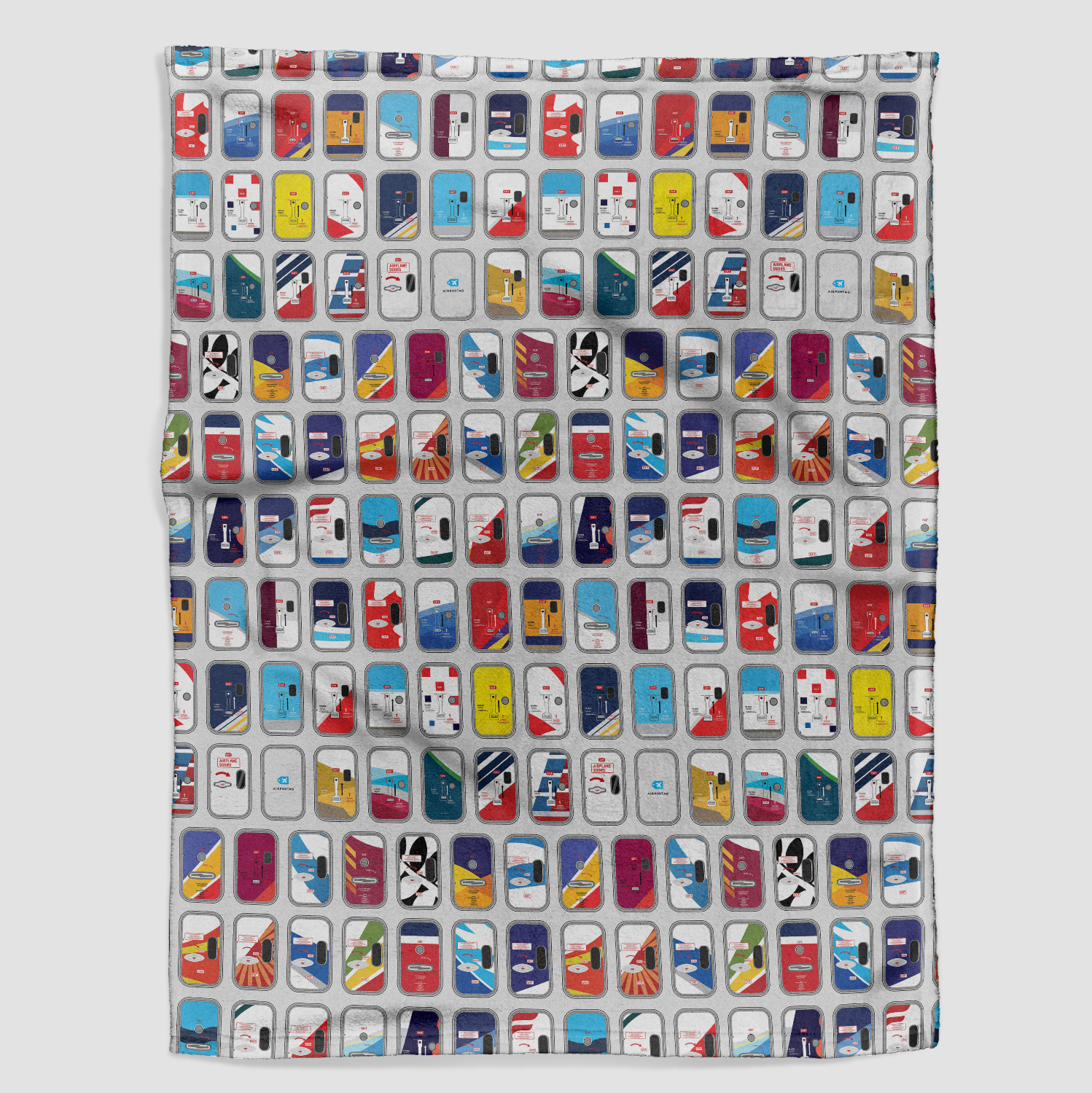 Airplane Doors Pattern - Blanket