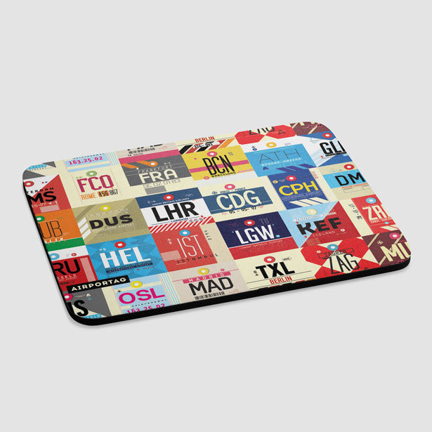 European Airports - Mousepad - Airportag