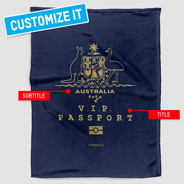 Australia - Passports Blanket