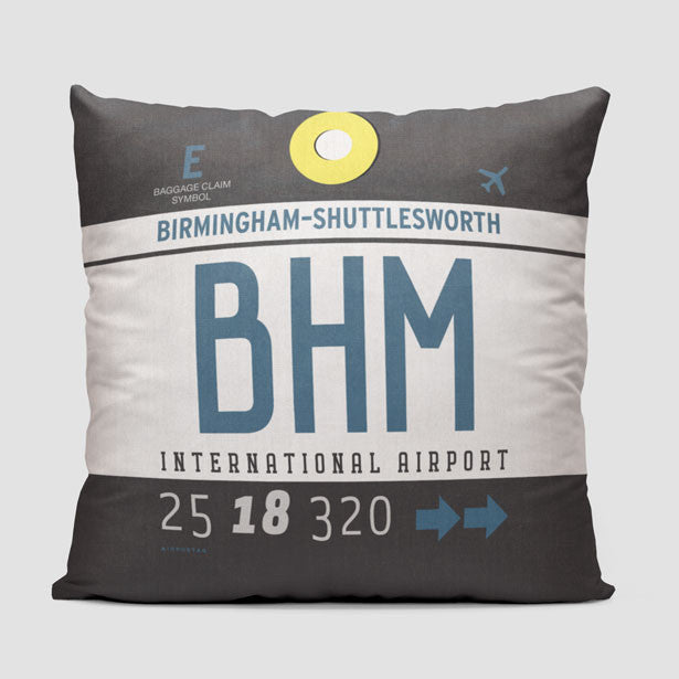 BHM - Throw Pillow - Airportag