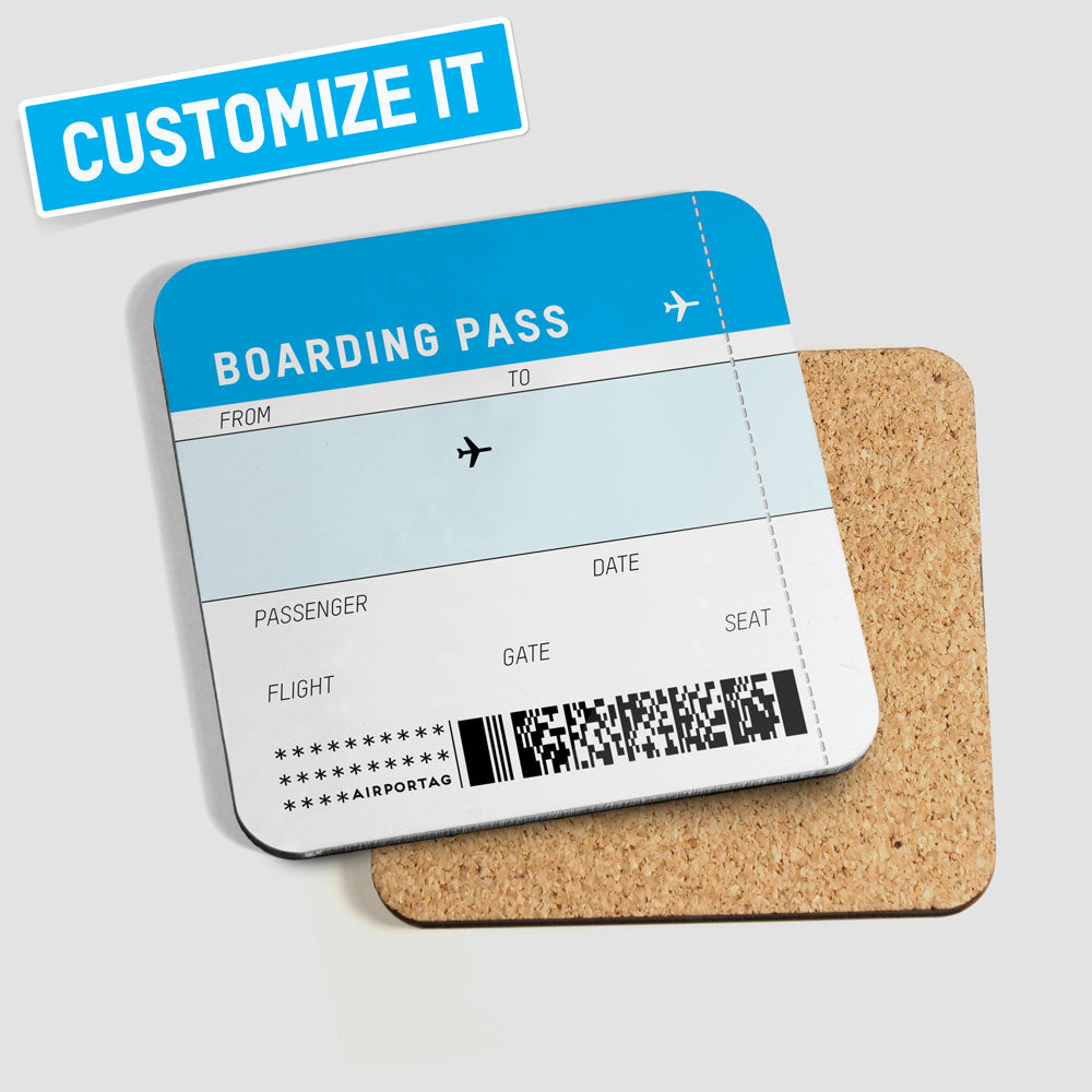 Boarding Pass - Coaster