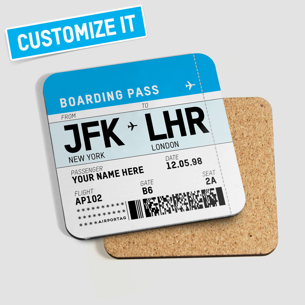 Boarding Pass - Coaster