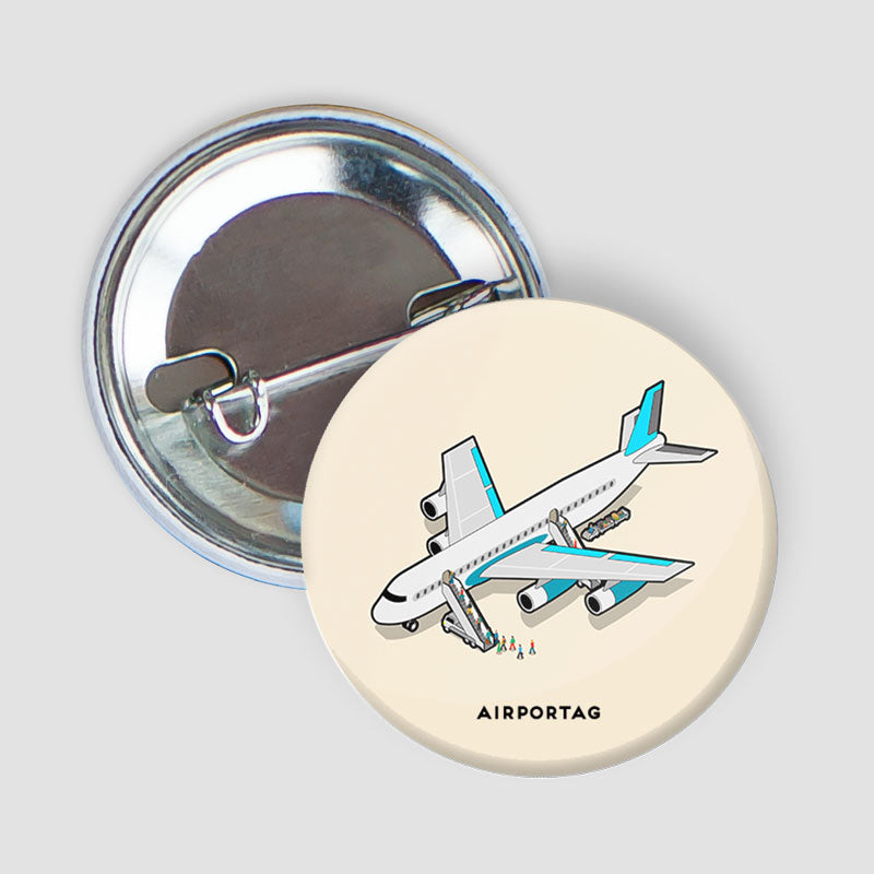 Boarding Plane Isometric - Button