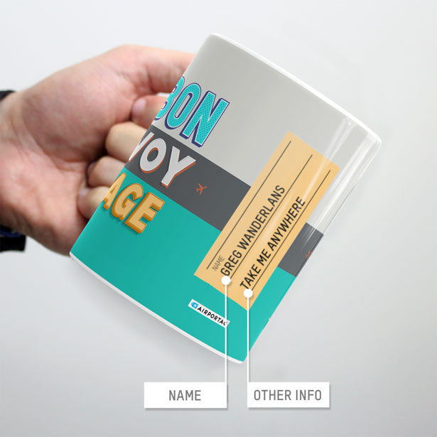 BON VOY AGE - Mug - Airportag