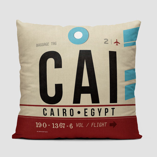 CAI - Throw Pillow - Airportag