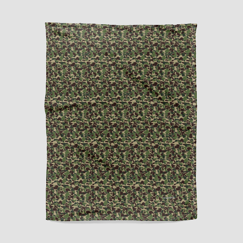 Camouflage Plane - Blanket