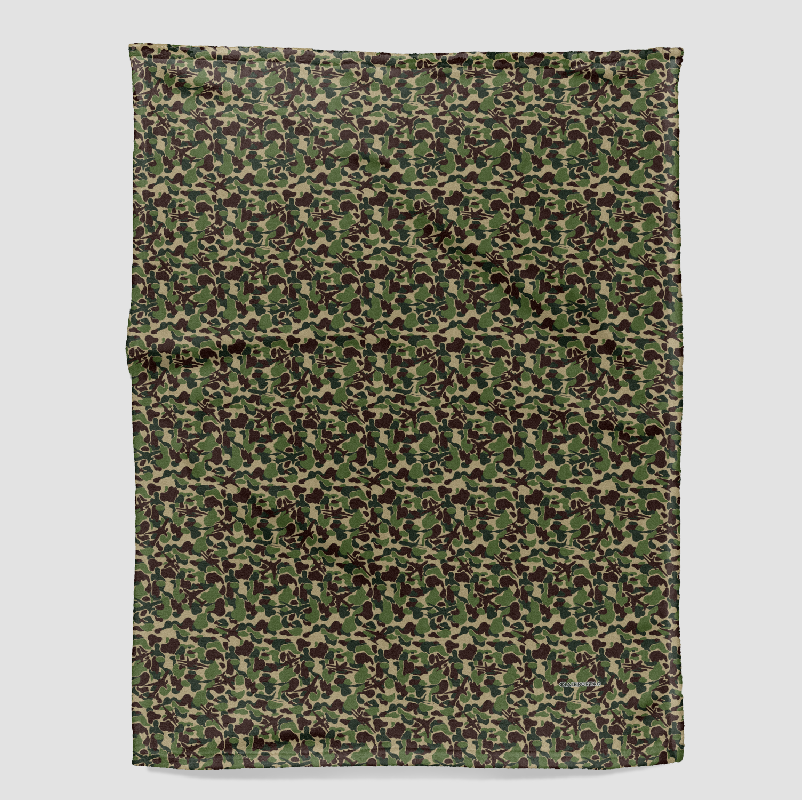 Camouflage Plane - Blanket