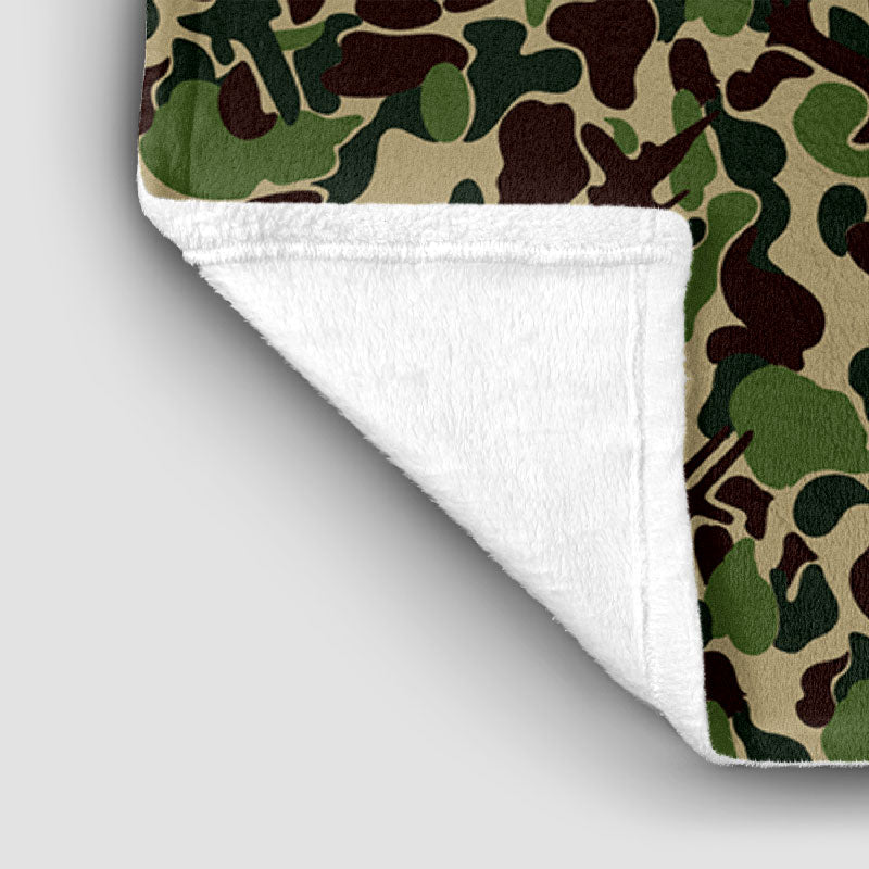 Camouflage Plane - Blanket