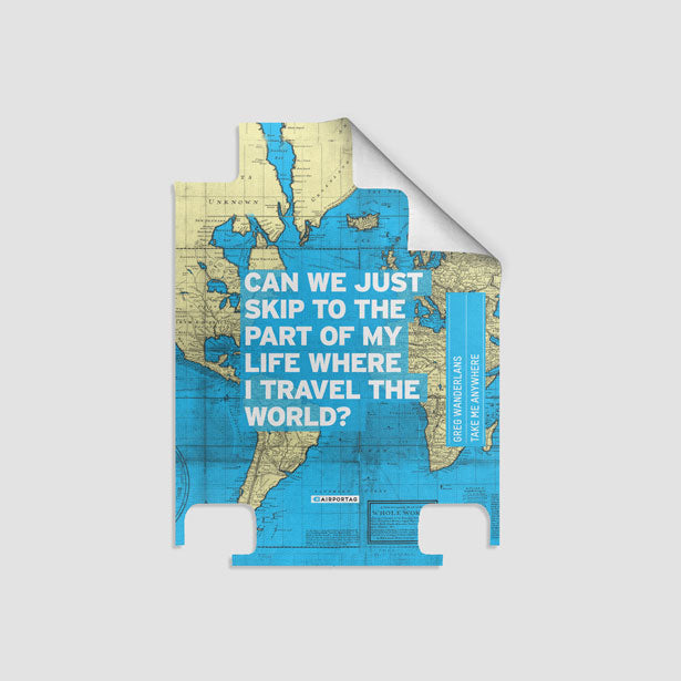 Can We Just - World Map - Luggage airportag.myshopify.com