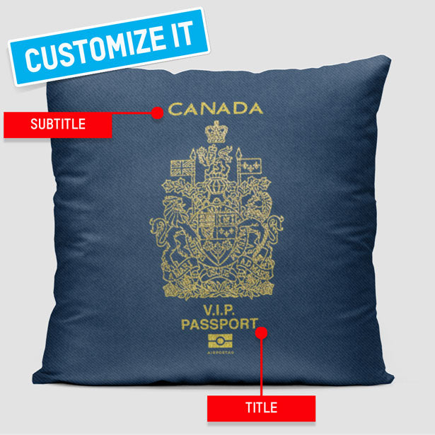 Canada - Passport Throw Pillow