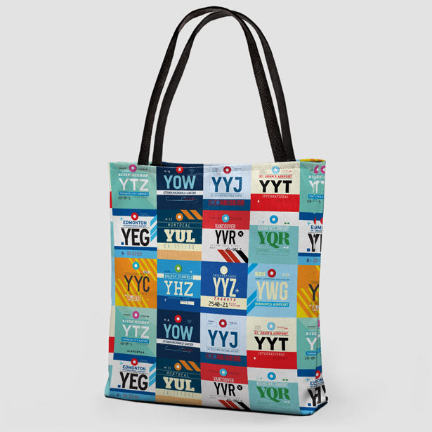 Canadian Airports - Tote Bag - Airportag
