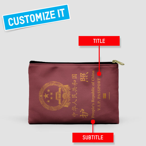 China - Passport Pouch Bag