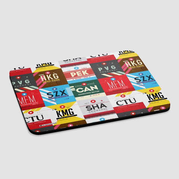 Chinese Airports - Mousepad - Airportag