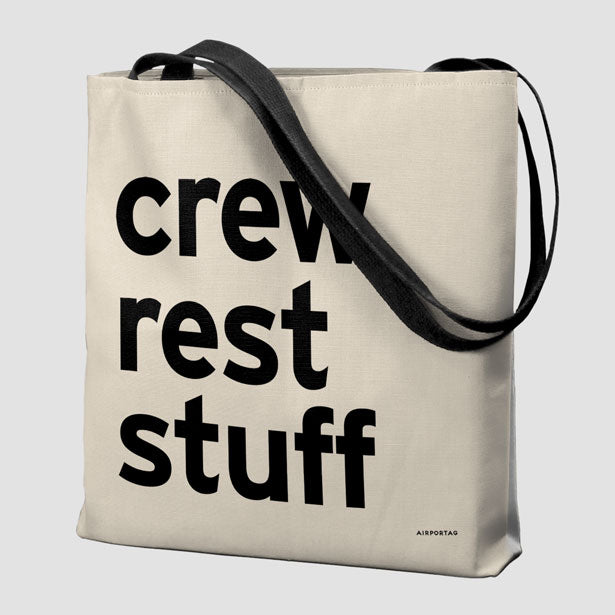 Crew Rest Stuff - Tote Bag airportag.myshopify.com