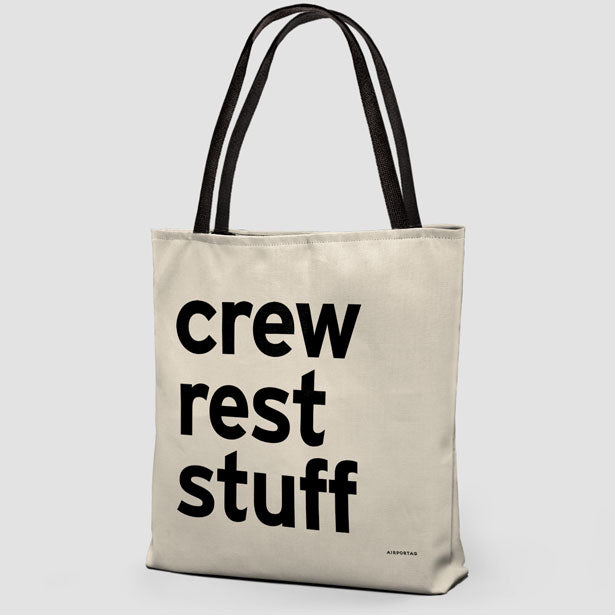 Crew Rest Stuff - Tote Bag airportag.myshopify.com