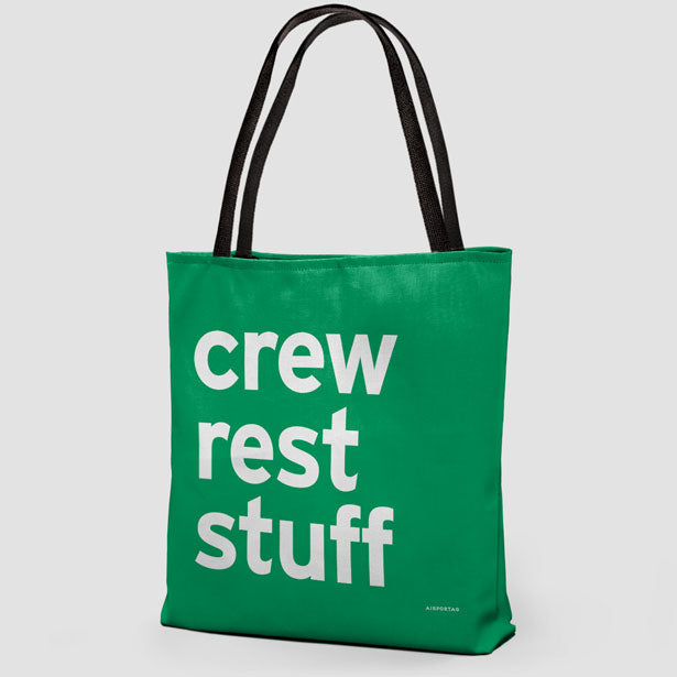 Crew Rest Stuff - Tote Bag airportag.myshopify.com