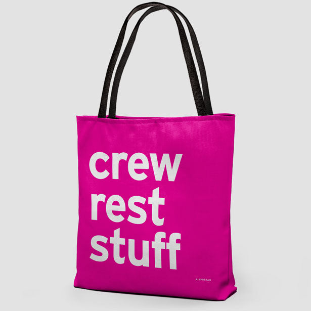 Crew Rest Stuff - Tote Bag airportag.myshopify.com