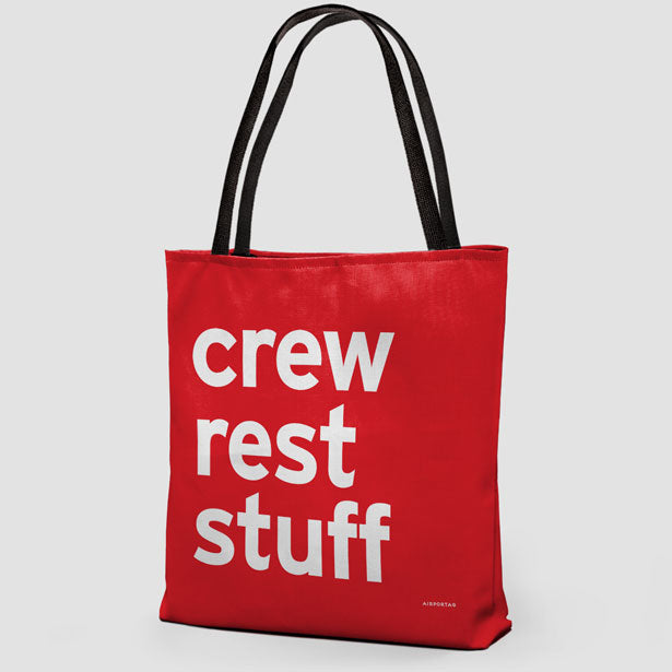 Crew Rest Stuff - Tote Bag airportag.myshopify.com