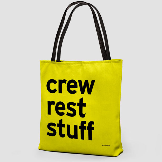 Crew Rest Stuff - Tote Bag airportag.myshopify.com