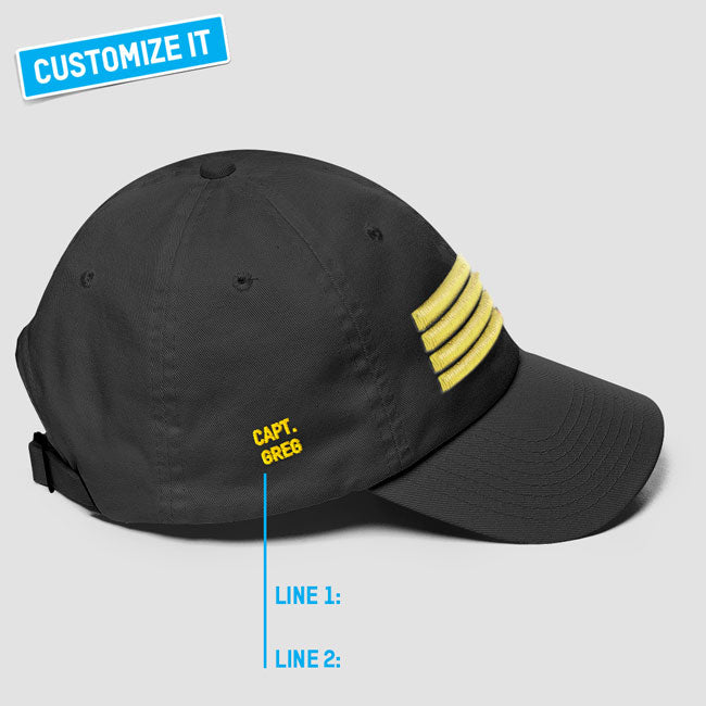 Pilot 4 Stripes - Classic Dad Cap airportag.myshopify.com