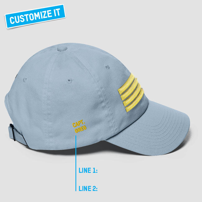 Pilot 4 Stripes - Classic Dad Cap airportag.myshopify.com