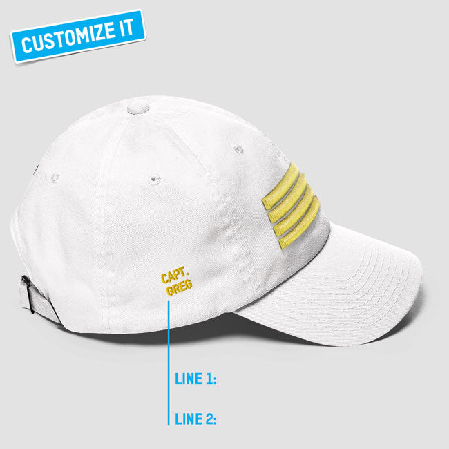 Pilot 4 Stripes - Classic Dad Cap airportag.myshopify.com