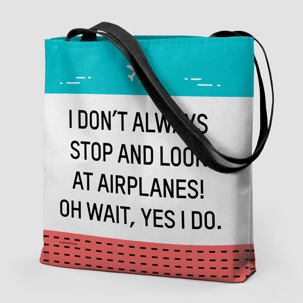 Look at Airplanes - Tote Bag - Airportag