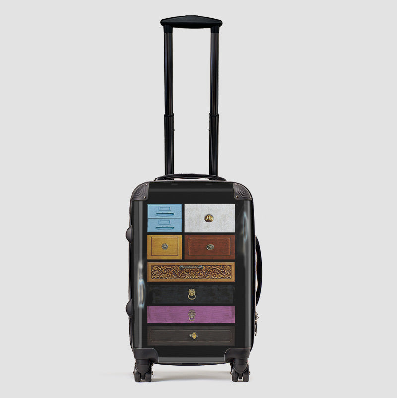 Suitcase with sales drawers