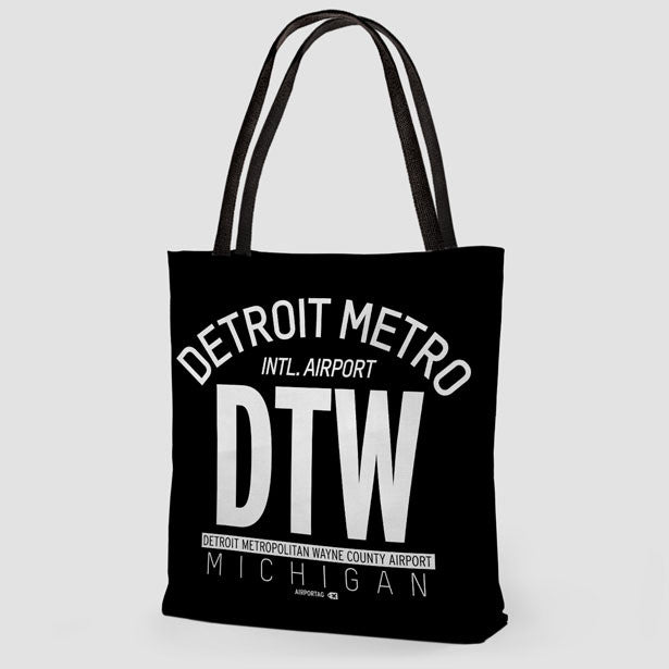 DTW Letters - Tote Bag - Airportag