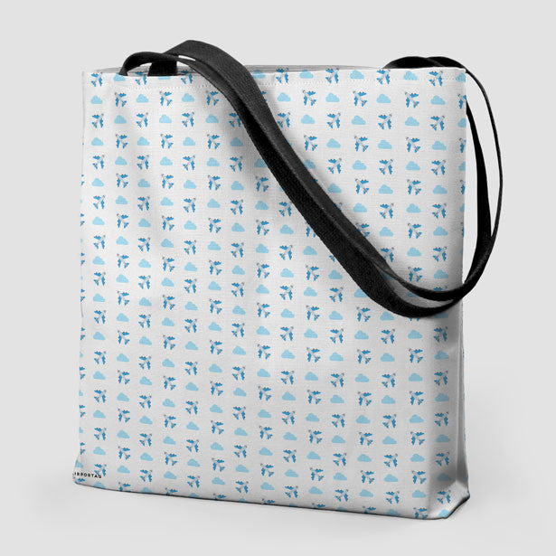 Emoji Cloud Plane - Tote Bag - Airportag