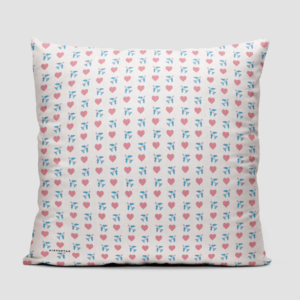 Emoji Heart Plane - Throw Pillow - Airportag