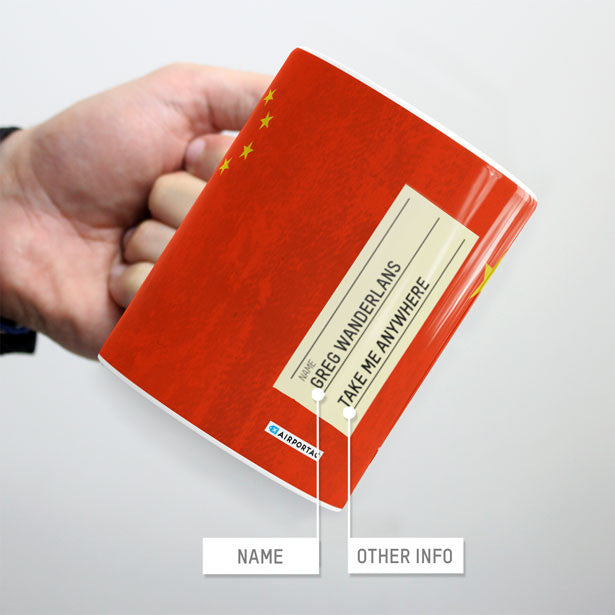 Chinese Flag - Mug - Airportag