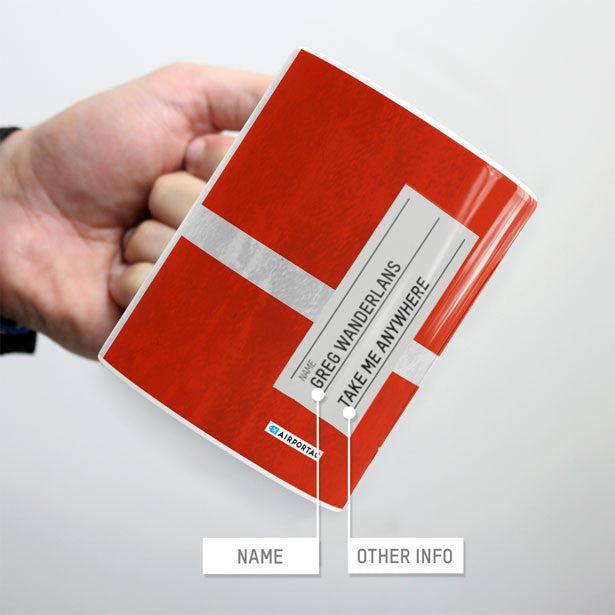 Danish Flag - Mug - Airportag