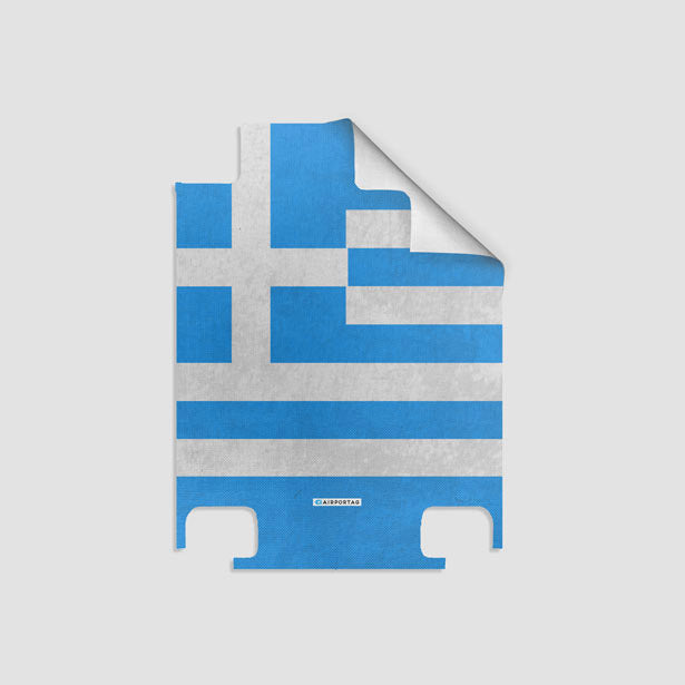 Greek Flag - Luggage airportag.myshopify.com