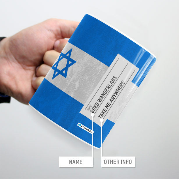 Israeli Flag - Mug - Airportag