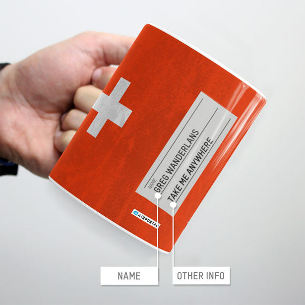 Switzerland Flag - Mug - Airportag