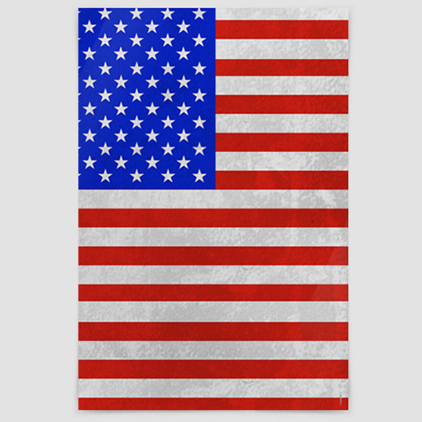 USA　Flag　Art　Wall　Poster　Print