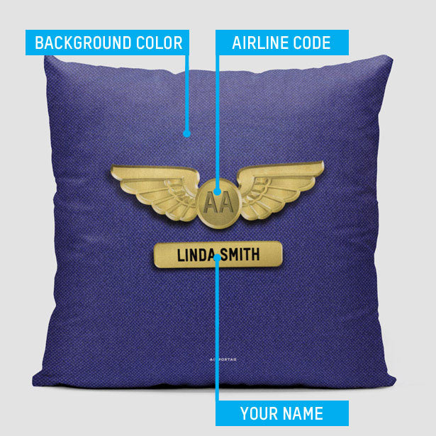 Wings - Throw Pillow - Airportag