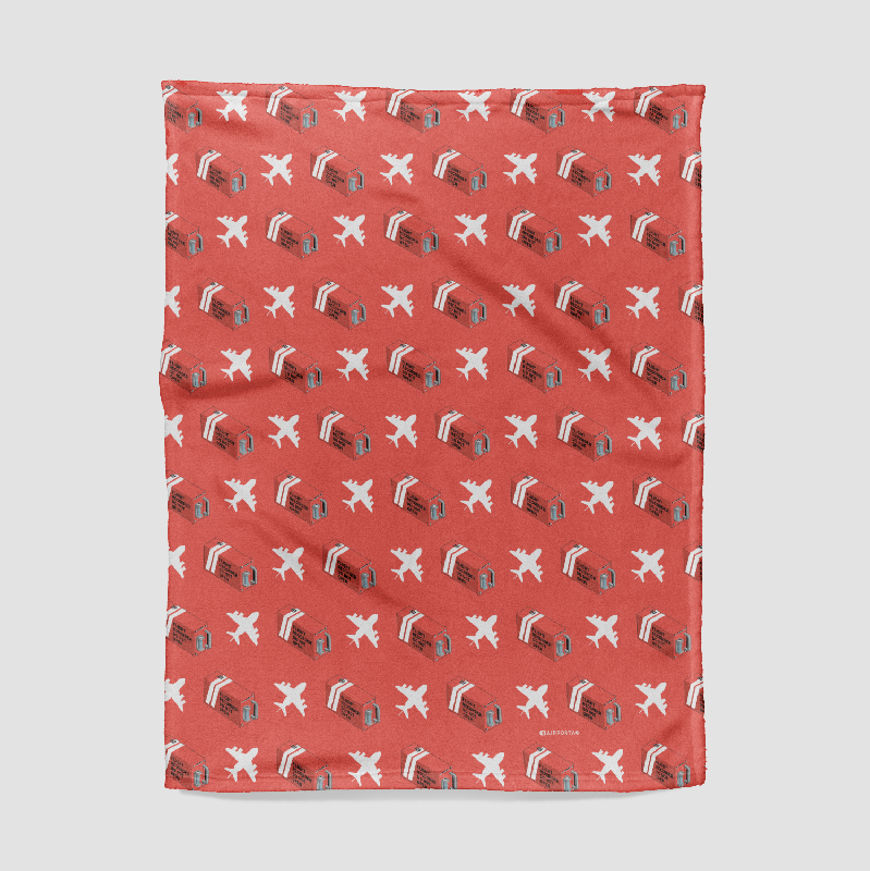 Flight Recorders Planes Pattern - Blanket