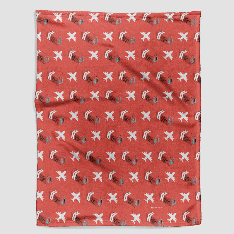Flight Recorders Planes Pattern - Blanket