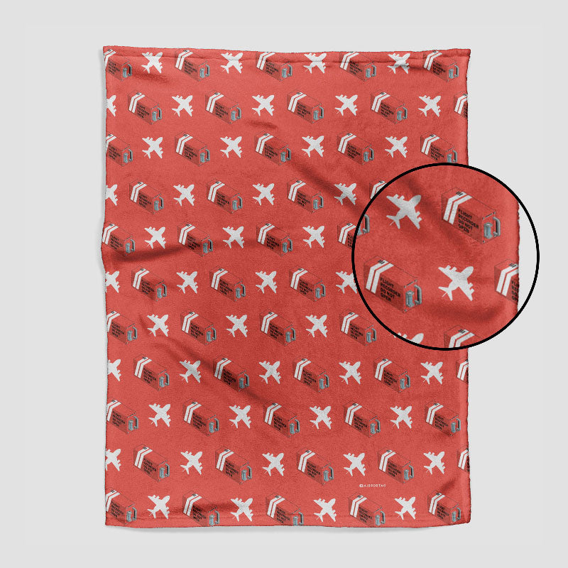 Flight Recorders Planes Pattern - Blanket
