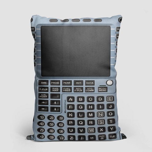 Flight Management Computer Airbus - Throw Pillow airportag.myshopify.com