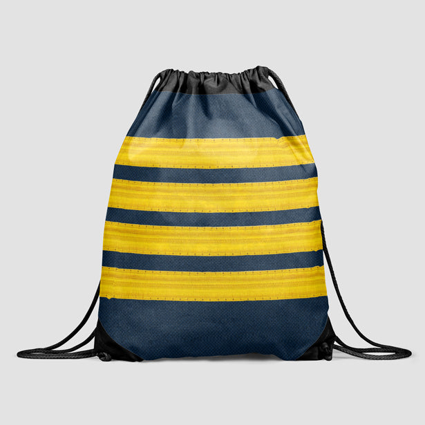 Pilot Stripes - Drawstring Bag - Airportag