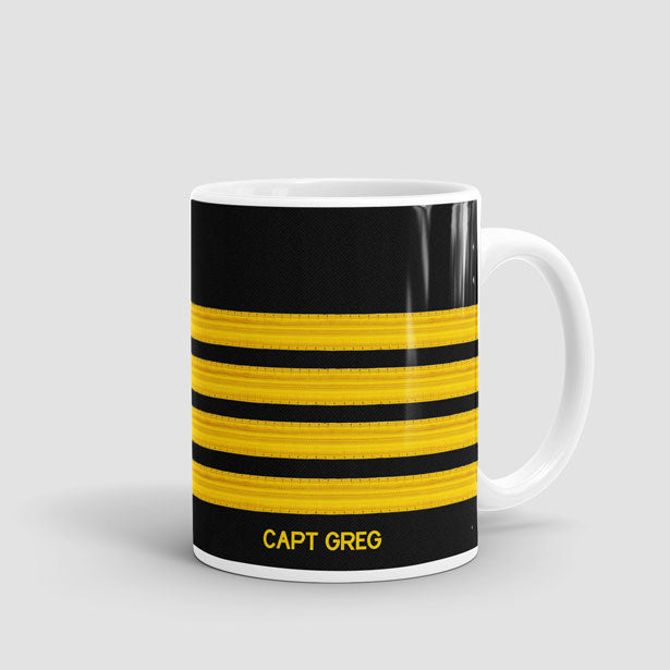 Black Pilot Stripes - Mug - Airportag