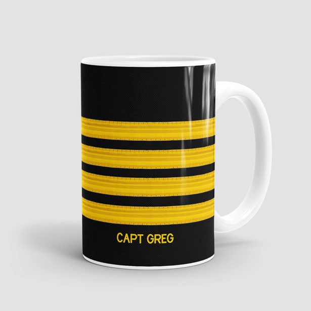 Black Pilot Stripes - Mug - Airportag