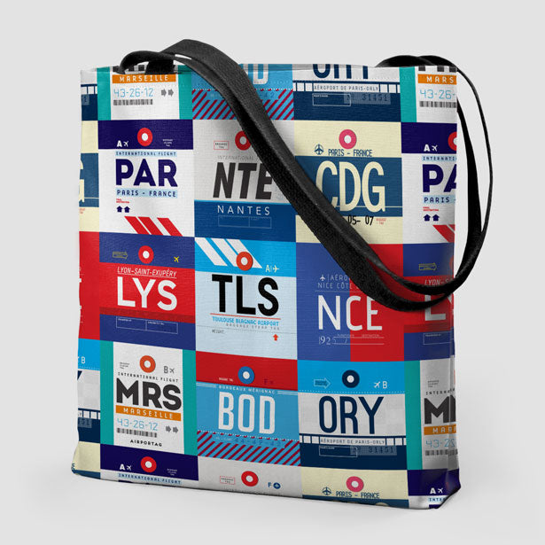French Airports - Tote Bag - Airportag