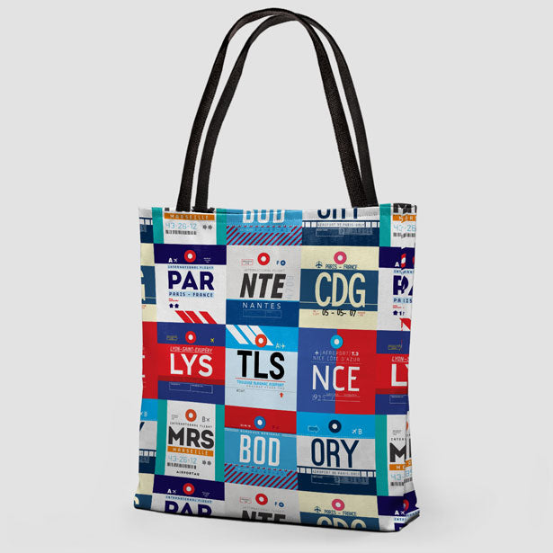 French Airports - Tote Bag - Airportag