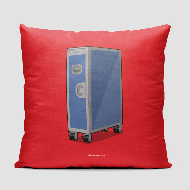 Galley Cart Isometric - Throw Pillow