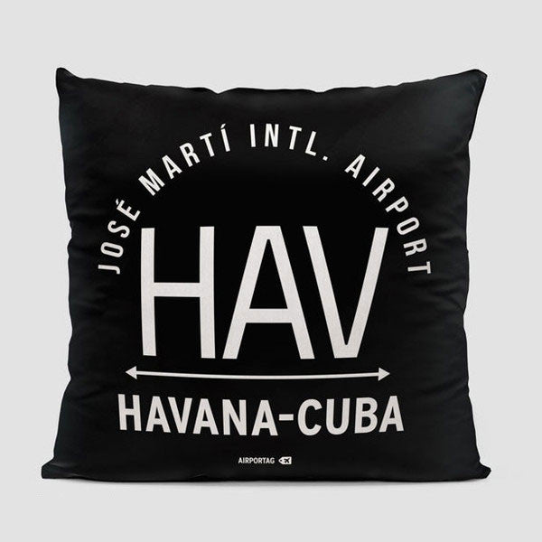 HAV Letters - Throw Pillow - Airportag