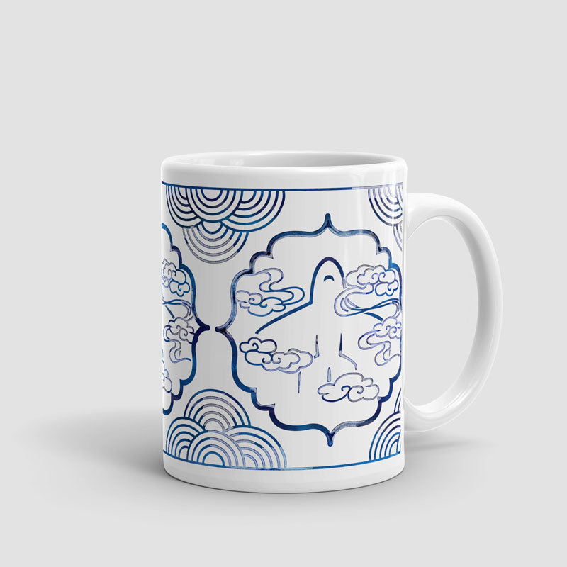 Hidden Plane Blue-and-White - Mug